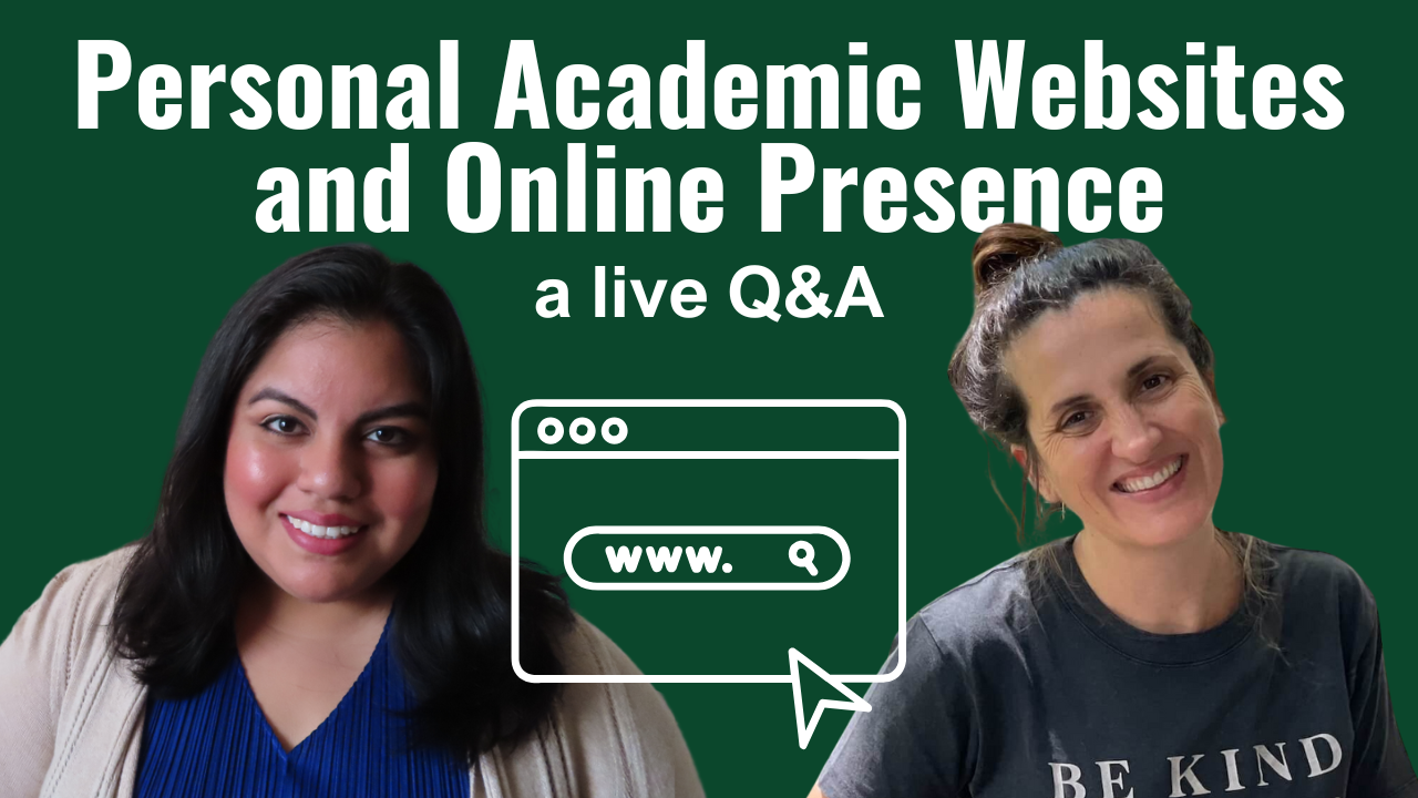 Personal Academic Websites and Online Presence, A Live Q&A