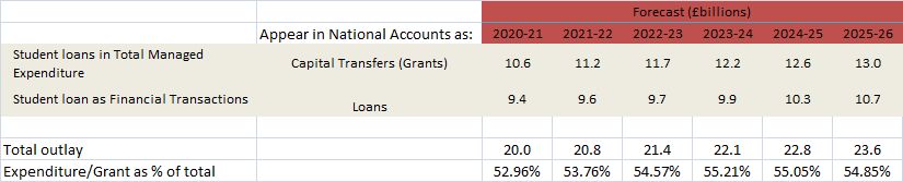 Student loans: what counts as expenditure in national accounts