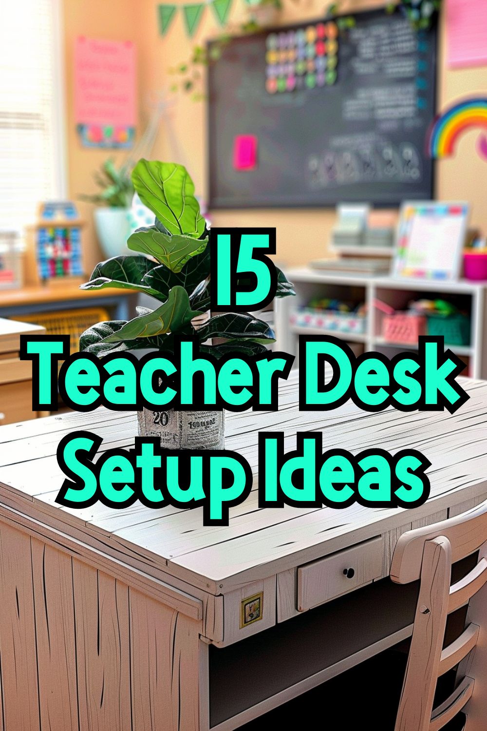 Teacher Desk Setup