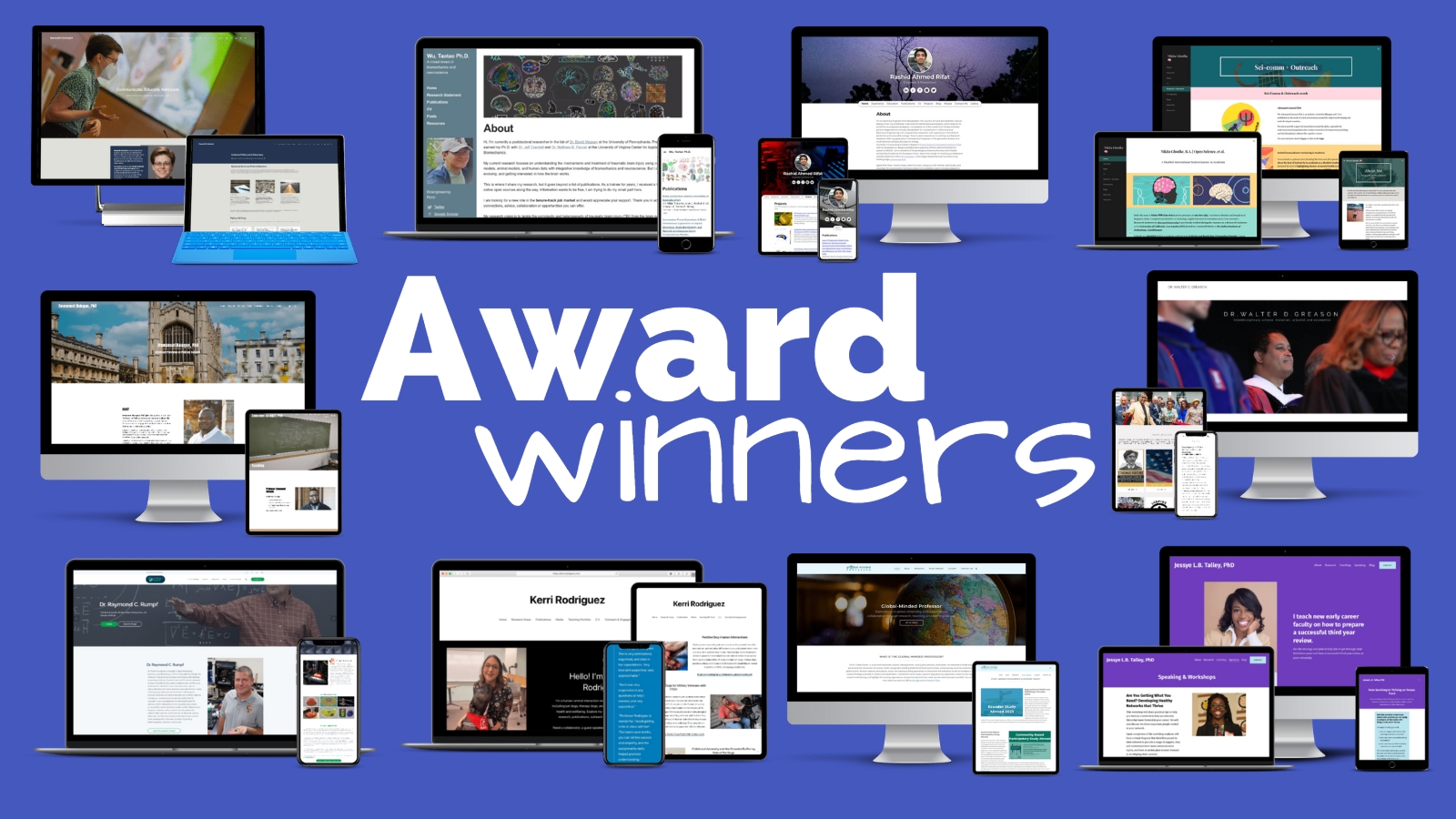 Winners of the 2022 Best Personal Academic Websites Contest