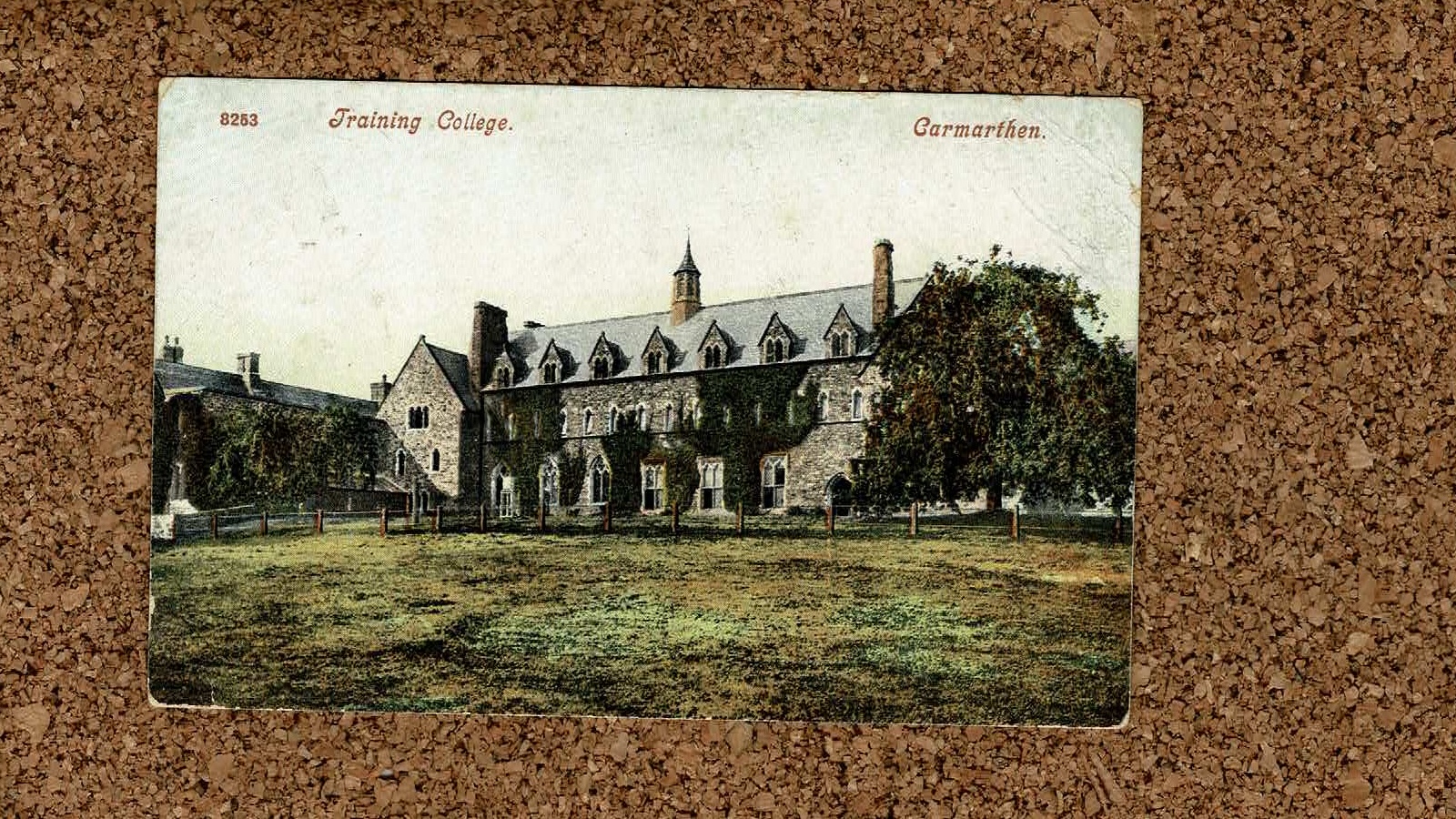 Higher education postcard: Trinity College, Carmarthen