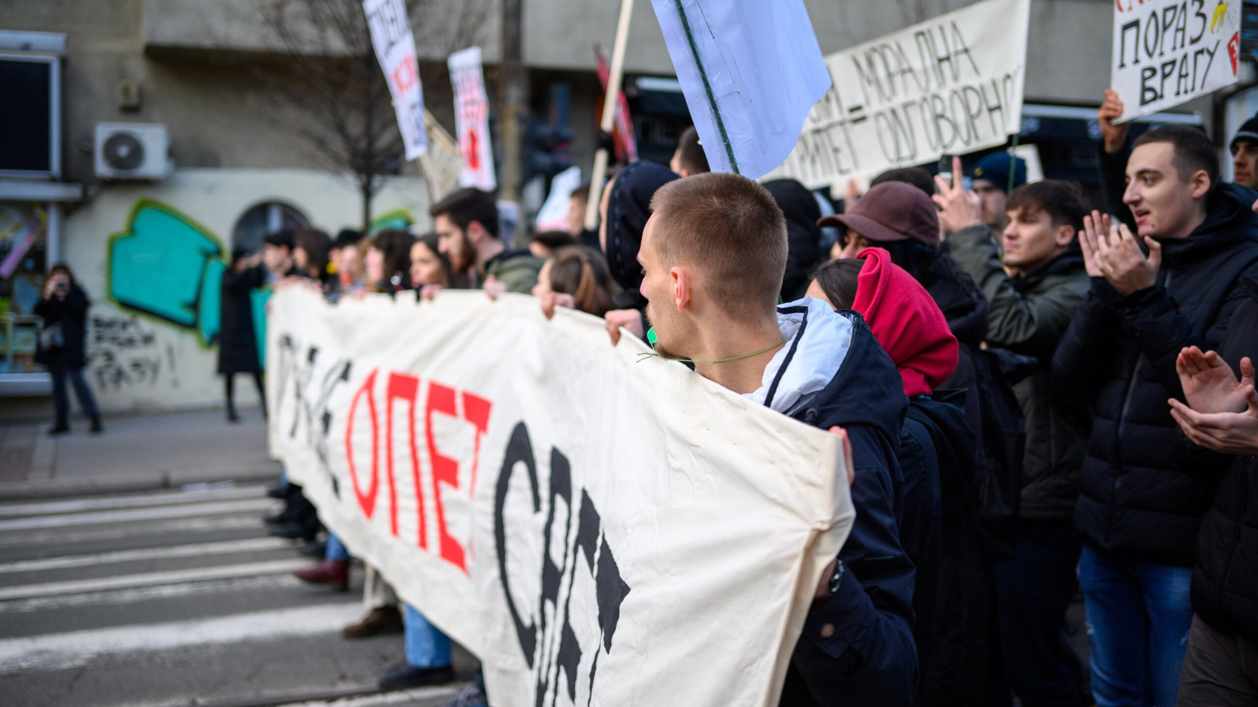 Students are at the centre of a political uprising in Serbia. Again