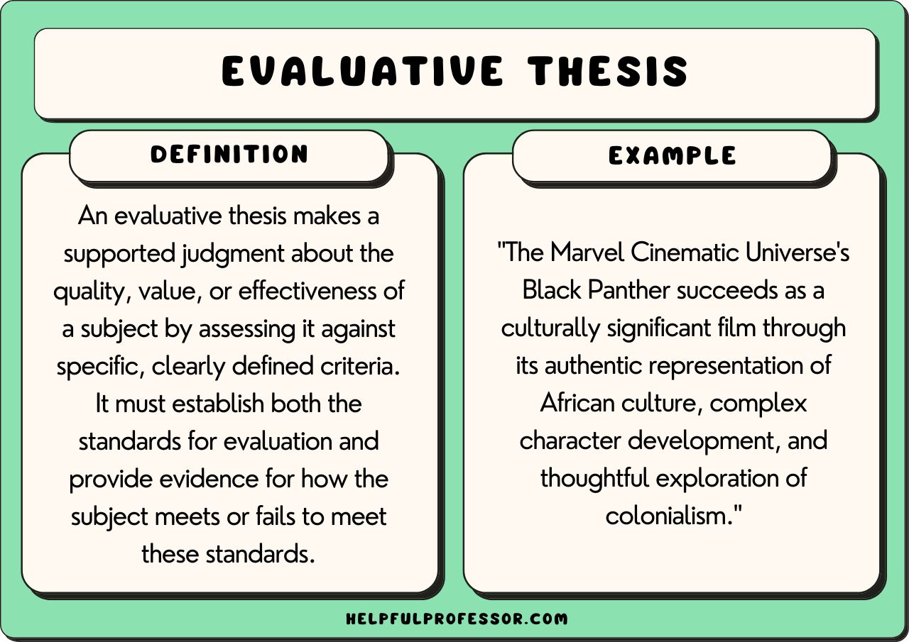 25 Evaluative Thesis Examples (2025)