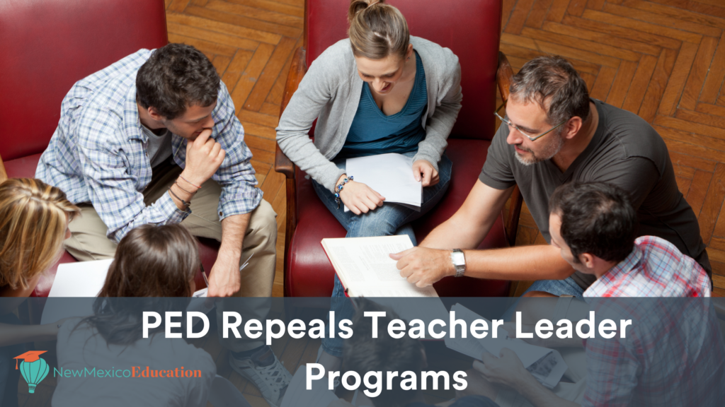 PED repeals teacher leader programs