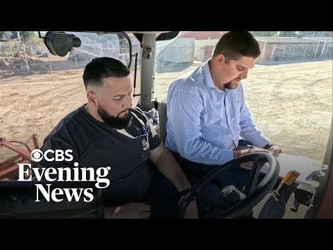 College student’s classroom is the farm where he works (CBS Evening News)