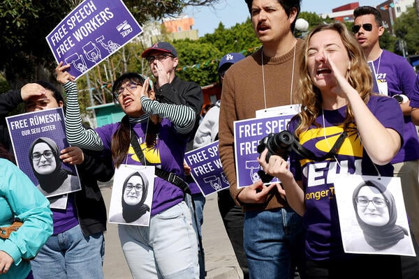 As Universities Yield to Trump, Higher Ed Unions Fight Back