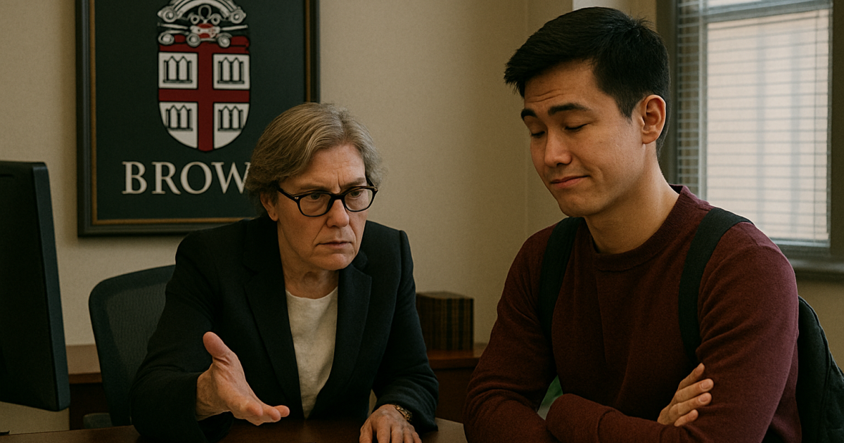 Brown fires new salvo in war against student journalist over list of DEI admins