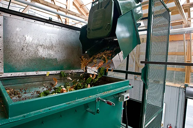 College composting program turns cafeteria scraps to brown gold