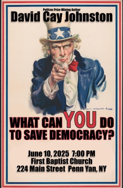 What can you do to save democracy? (David Cay Johnston)