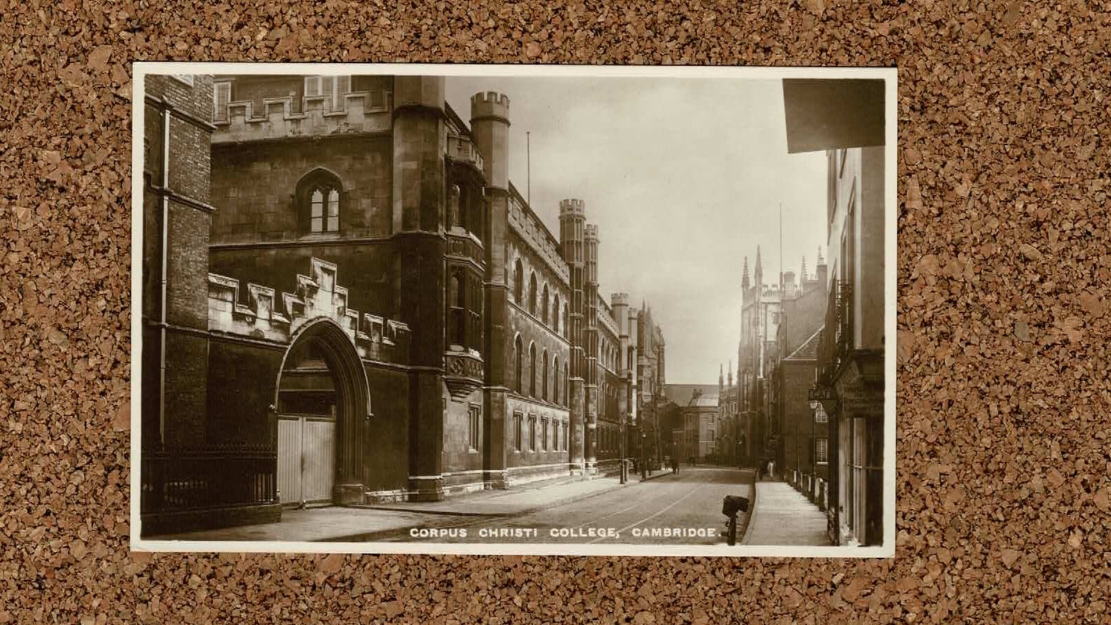 Higher education postcard: Corpus Christi, Cambridge