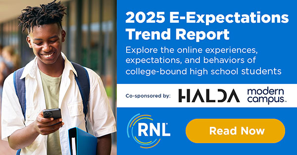 2025 E-Expectations Trend Report: Explore the online experiences, behaviors, and expectations of college-bound high school students