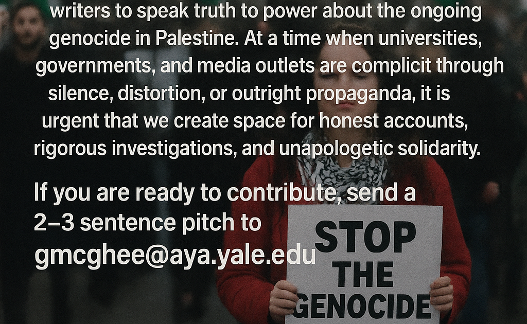 Writing on the Genocide in Palestine