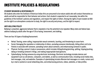 IAIA anti-bullying policy