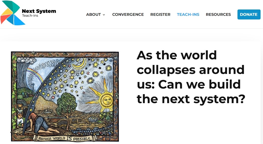 The Next System Teach-Ins and Their Role in Higher Education