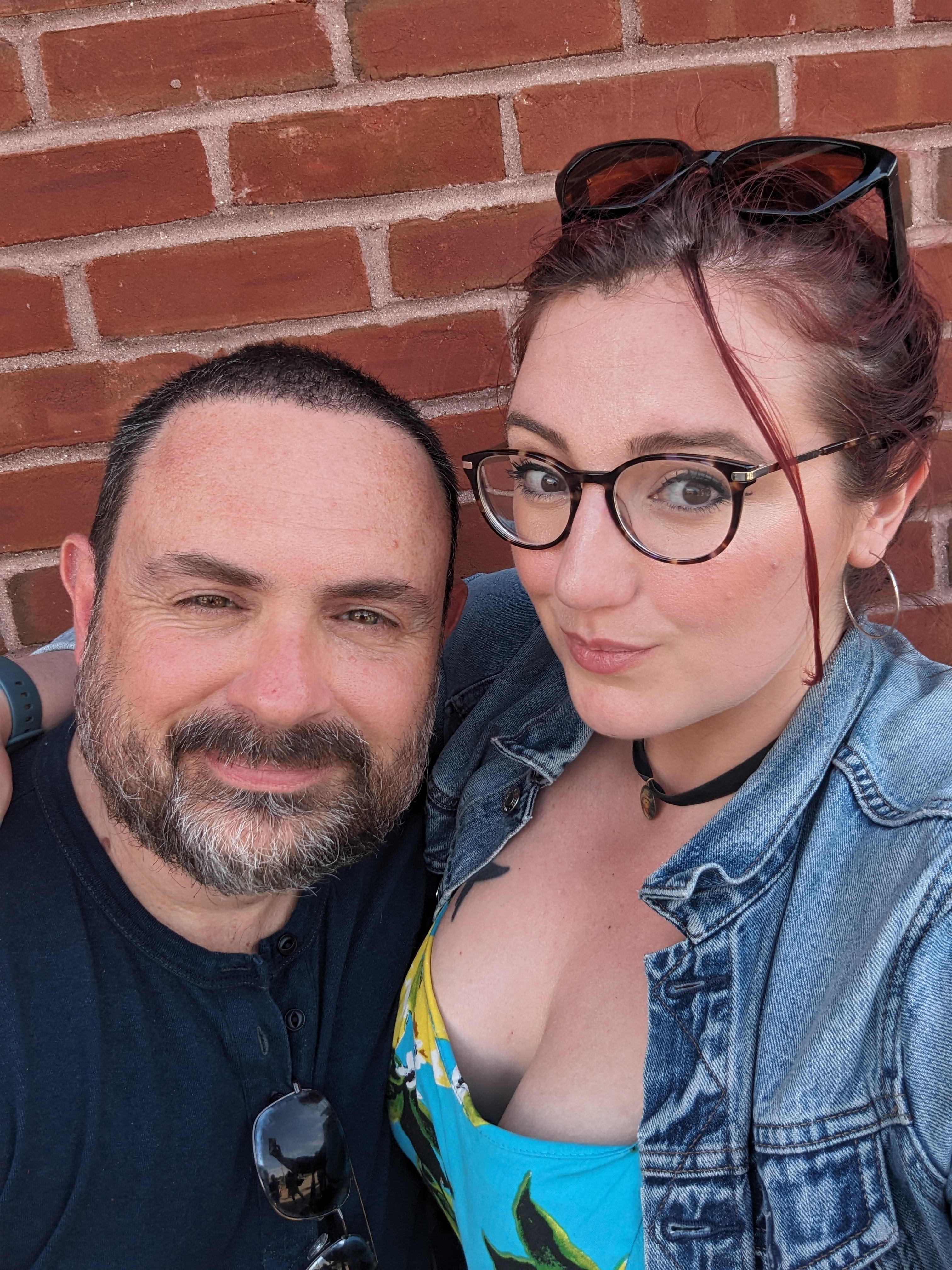 Ben Railton and Vaughn Joy cuddle, smiling close