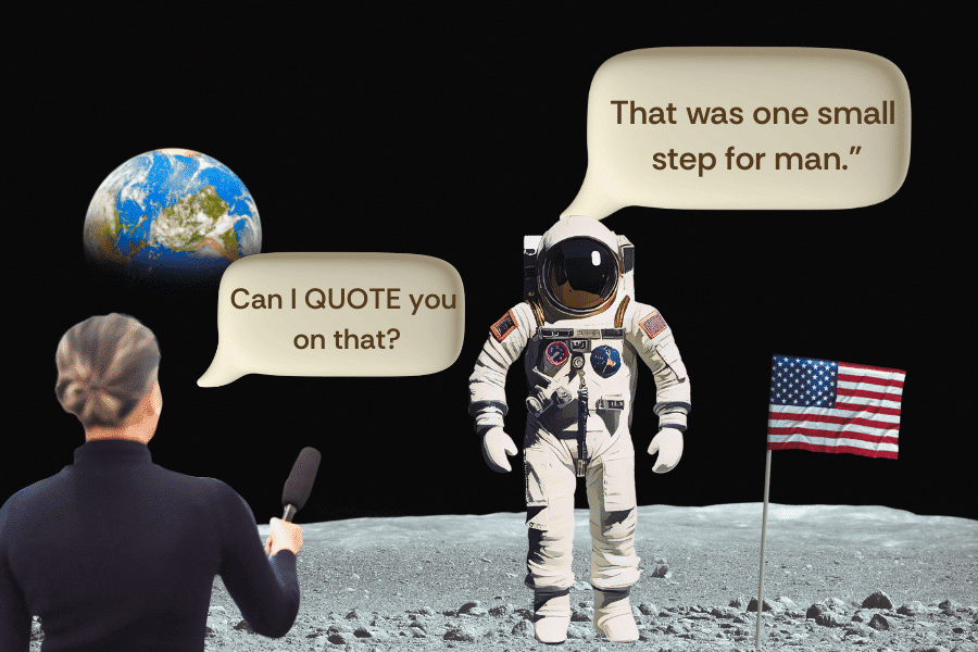 How to use quotes in a story