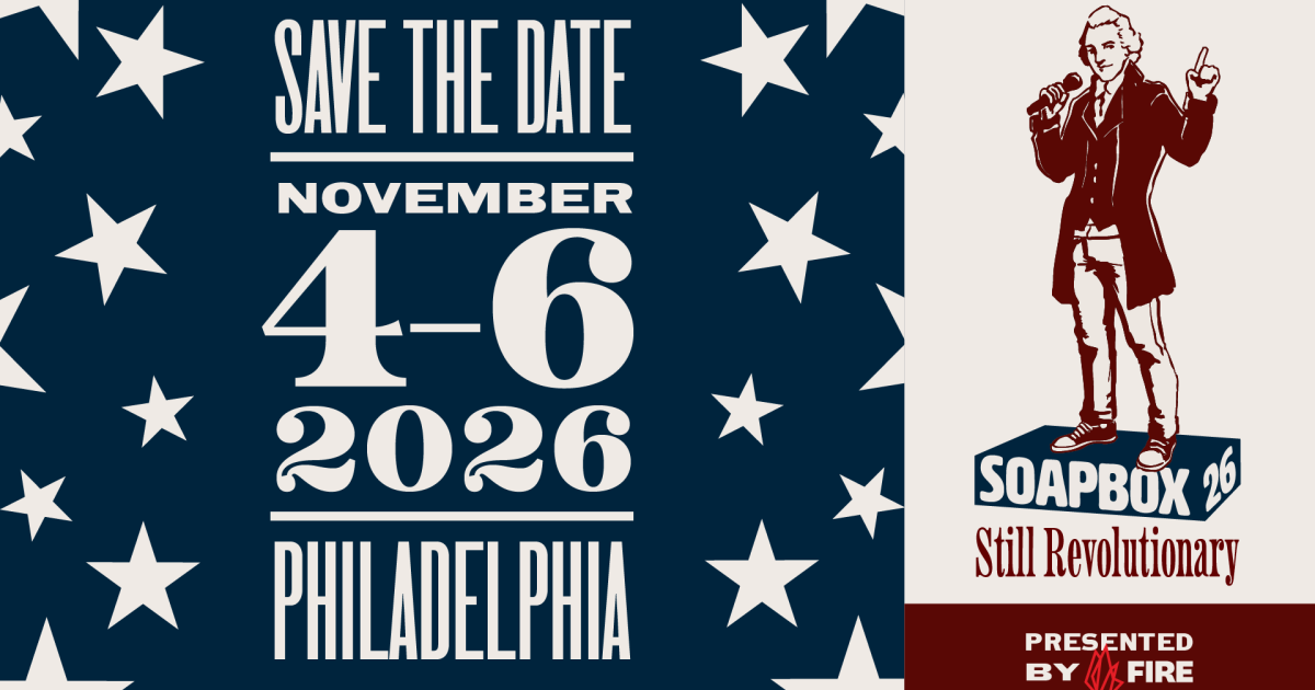 Introducing Soapbox 2026: Free speech – still revolutionary!