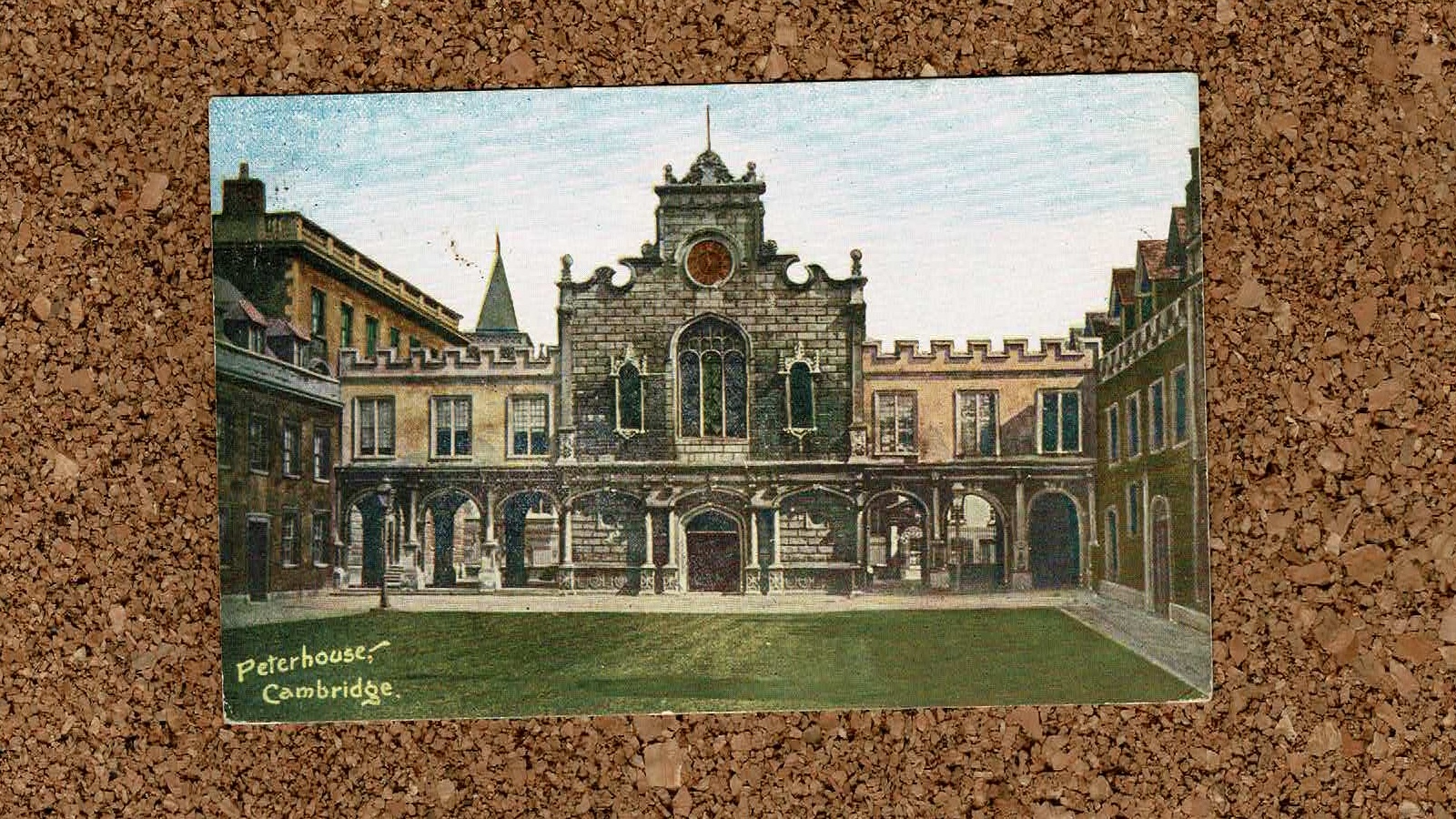 Higher education postcard: Peterhouse, Cambridge