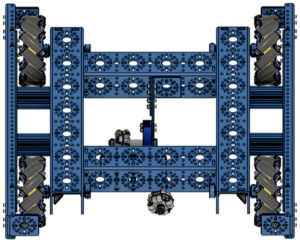 FTC Drivebase Kit with Wheel Guards and Odometry Kit Top View