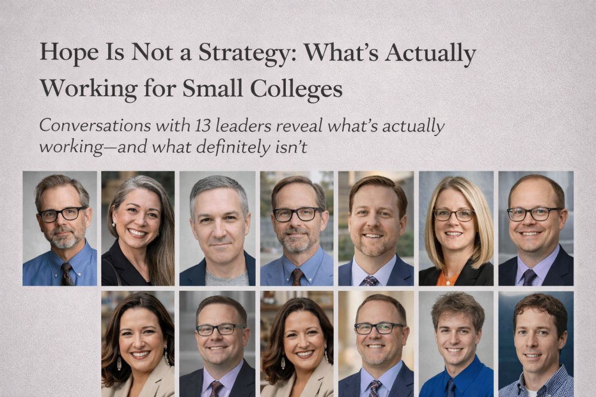 What’s Actually Working for Small Colleges – Edu Alliance Journal